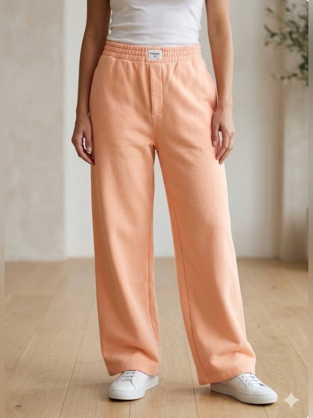 Women's High Rise Boxer Sweatpants Parke x Target Orange Sherbet Viral Large